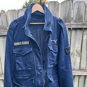 Kimes Denim Military Style Jacket